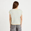 Gilet sans manches col v jaune femme