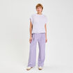 Pantalon large &agrave; pinces parme femme