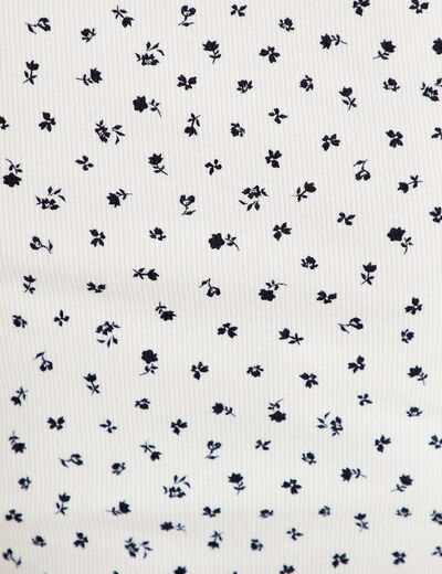 T-shirt c&ocirc;tel&eacute; blanc femme