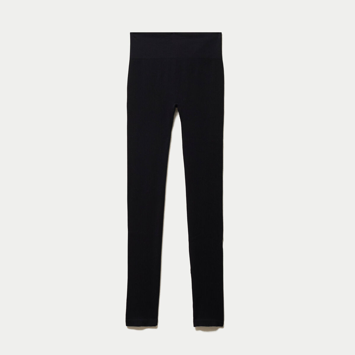 Leggings taille haute sans couture noir femme