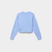 Gilet court nou&eacute; bleu ciel femme