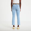 Jean bootcut cropped taille haute denim triple stone femme