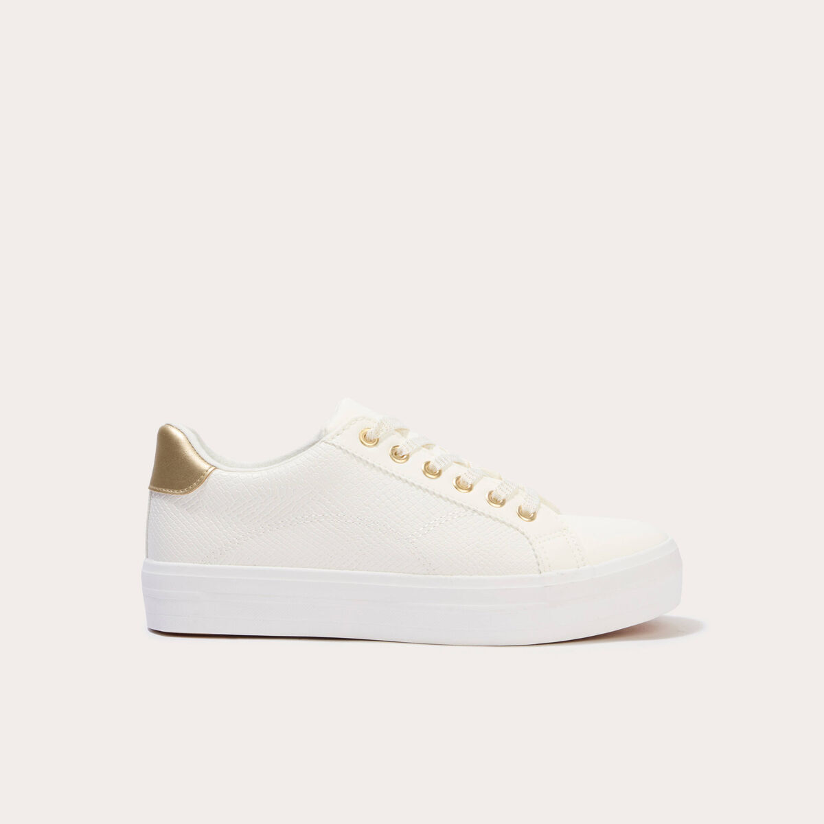 Basket ecru femme
