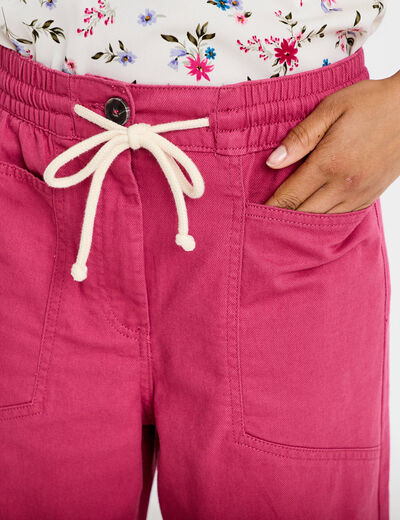 Pantalon taille standard prune femme