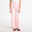 Pantalon large taille &eacute;lastiqu&eacute;e rose clair femme