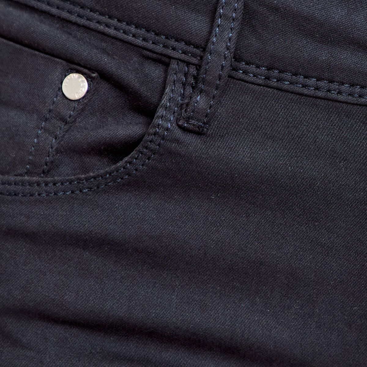 Jeans slim 5 poches bleu marine femme