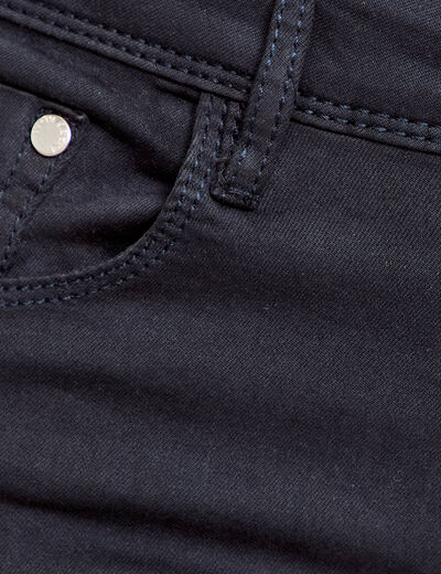Jeans slim 5 poches bleu marine femme