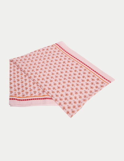 Foulard rose clair femme
