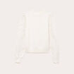 Pull manches ajour&eacute;es ecru femme
