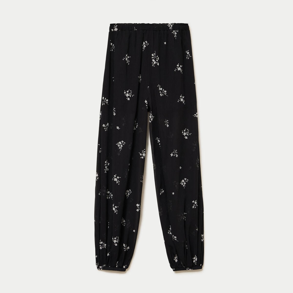 Pantalon bouffant taille standard noir femme