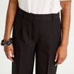 Pantalon bootcut taille haute noir femme