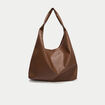 Sac tress&eacute; effet chin&eacute; camel femme