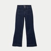 Jean bootcut taille haute denim brut femme