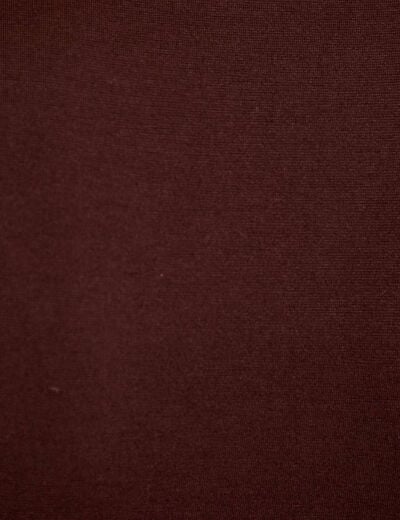 T-shirt thermique col en V plumetis marron fonc&eacute; femme