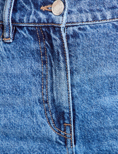 Jean wide leg taille standard denim stone femme