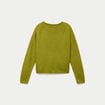 Pull manches longues vert fonc&eacute; femme