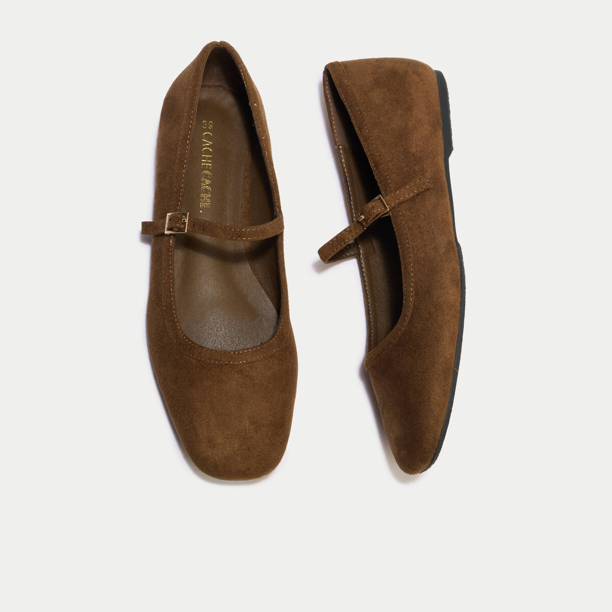 Ballerines marron femme