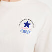 T-shirt col rond manches courtes ecru femme