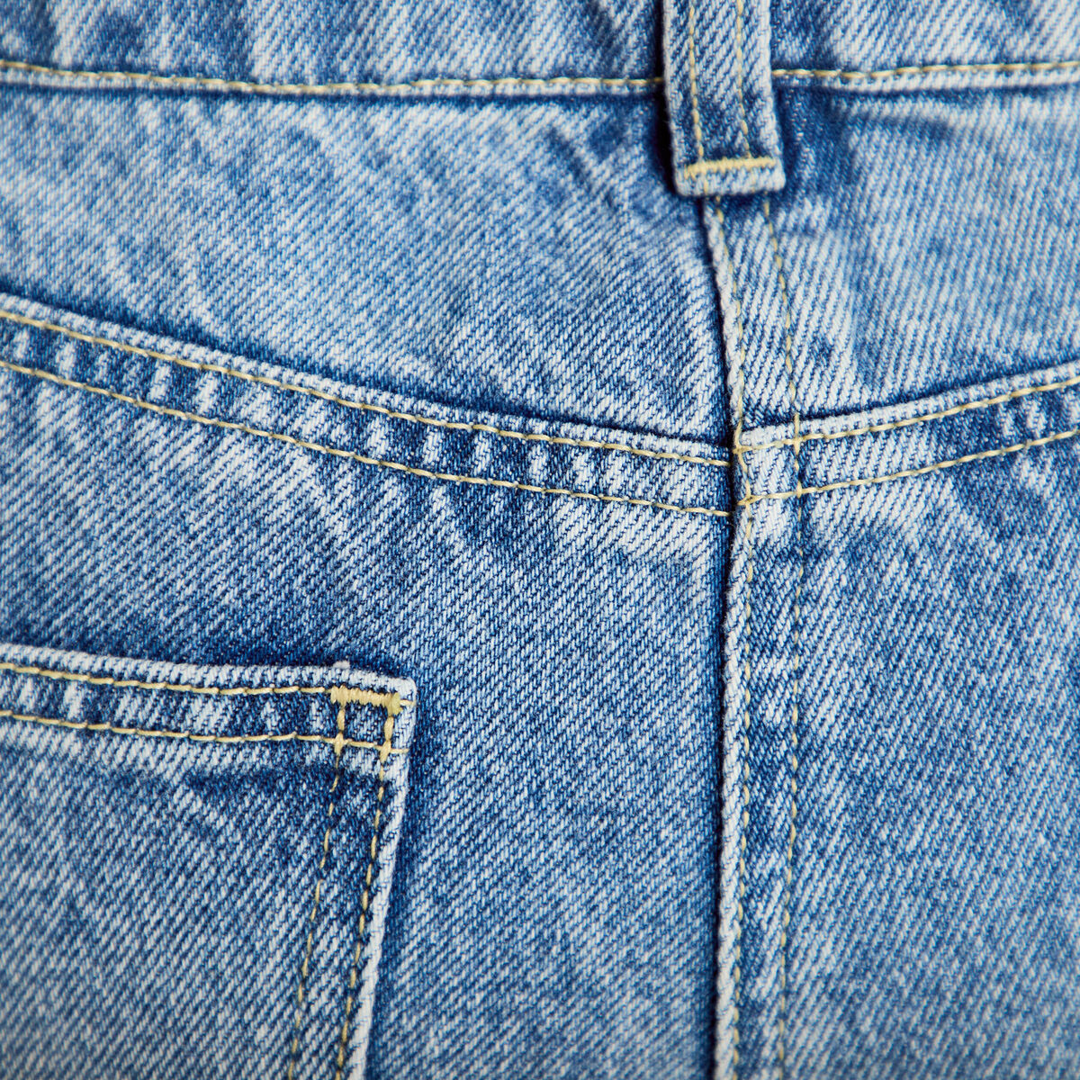Bermuda en jean denim triple stone femme