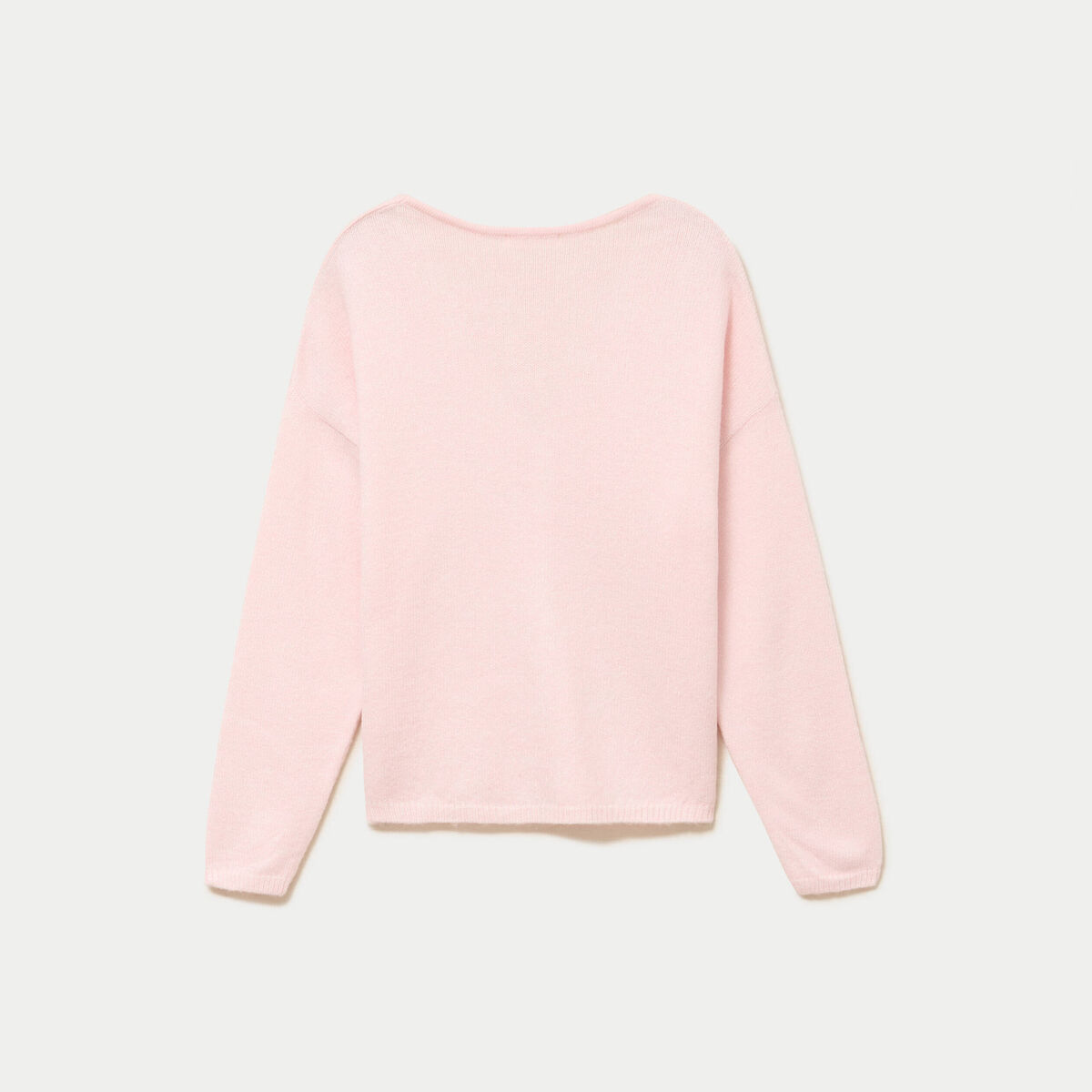 Gilet boutonn&eacute; avec col en V rose clair femme