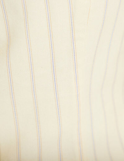 Gilet sans manches boutonn&eacute; jaune pastel femme
