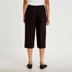 Bermuda coupe large noir femme