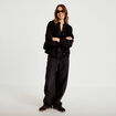 Gilet sans manches effet polaire noir femme