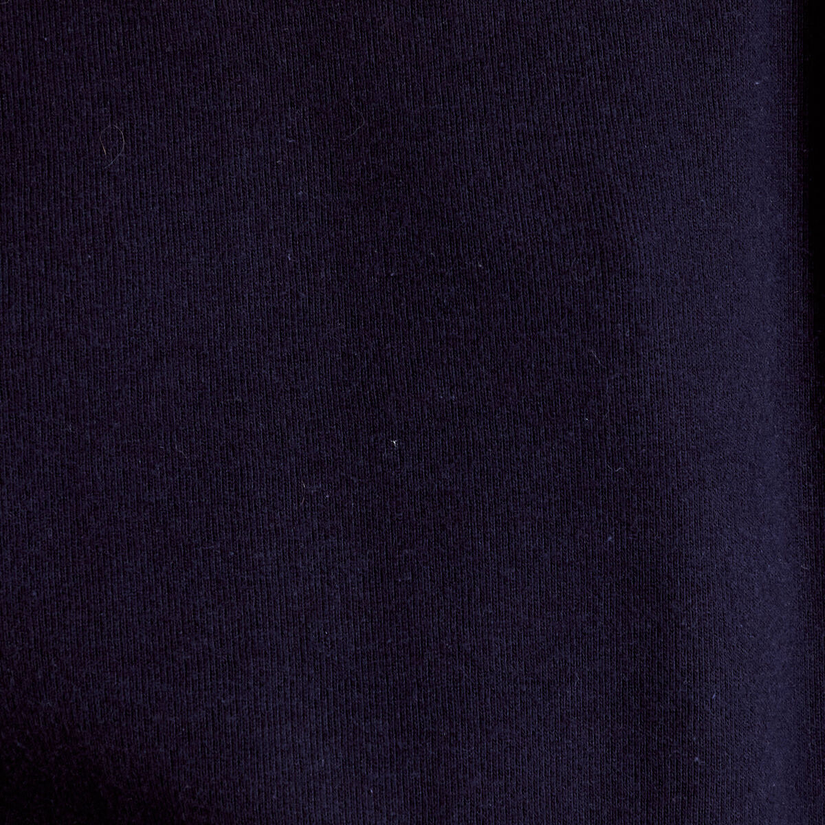 Sweat duveteux col rond manches longues bleu marine femme