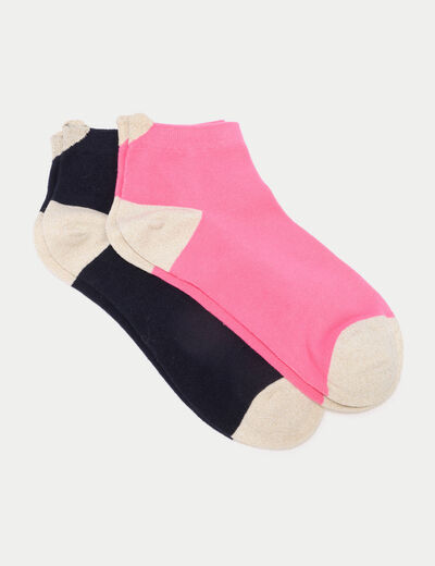 Lot 3 paires de chaussettes bleu marine femme