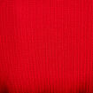 Blouse droite col v manches courtes rouge femme