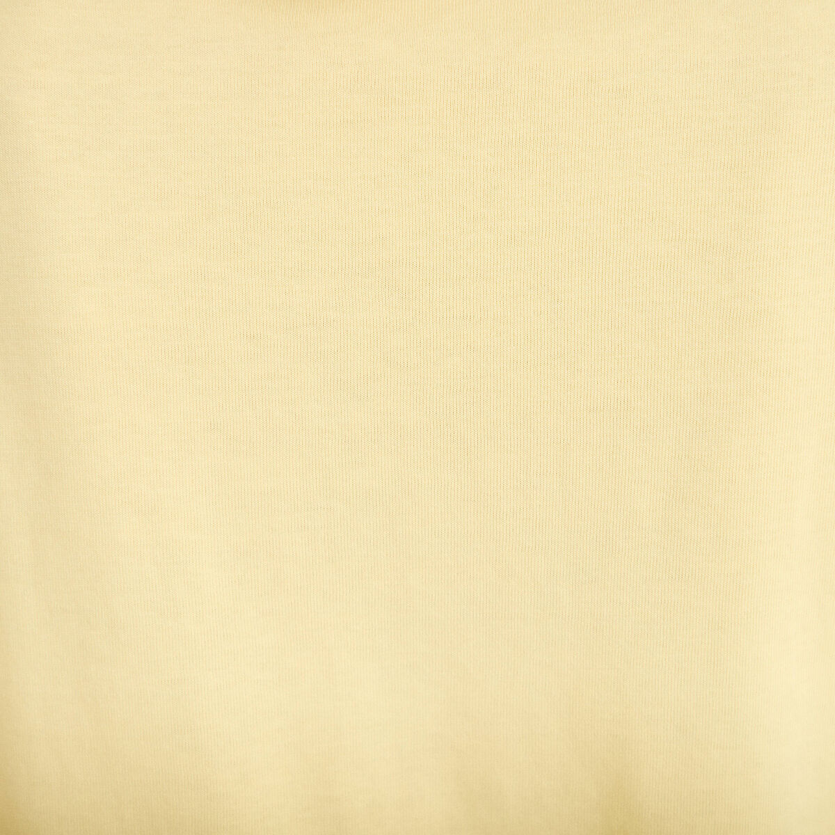 T-shirt col rond manches courtes jaune clair femme