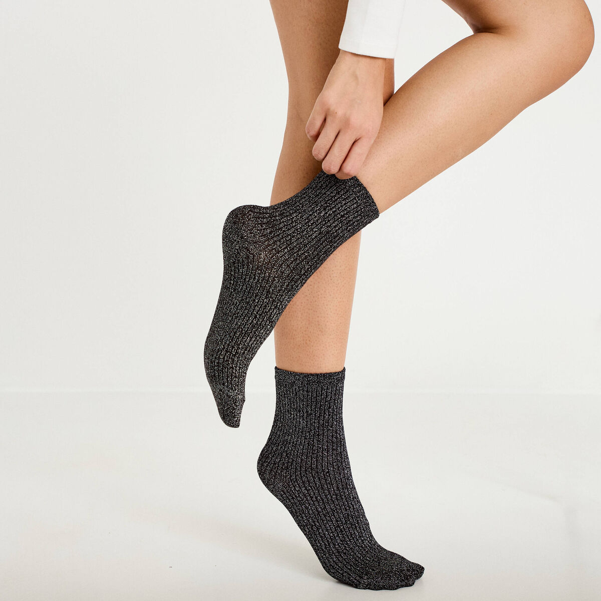 Lot de 3 paires de chaussettes noir femme