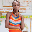 D&eacute;bardeur dos nu en crochet rouge femme
