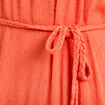 Robe longue &eacute;vas&eacute;e sans manches rouge corail femme
