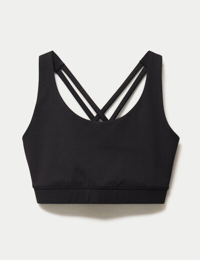 Brassi&egrave;re de sport fines bretelles noir femme