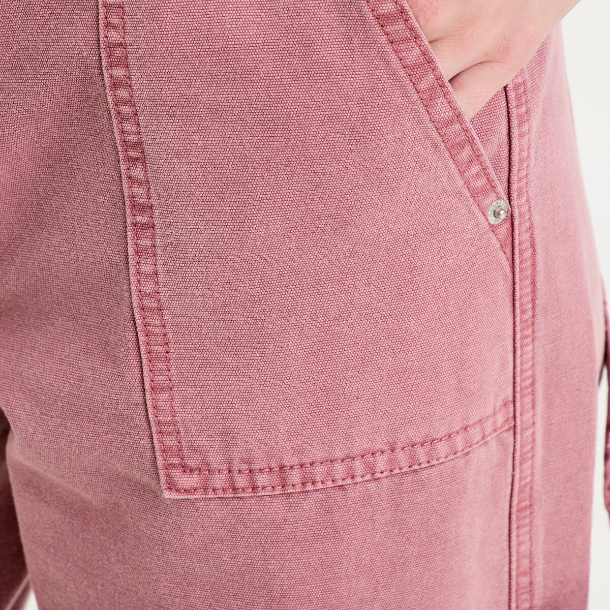 Jean wide leg carpenter vieux rose femme