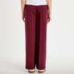 Pantalon city large violet fonc&eacute; femme