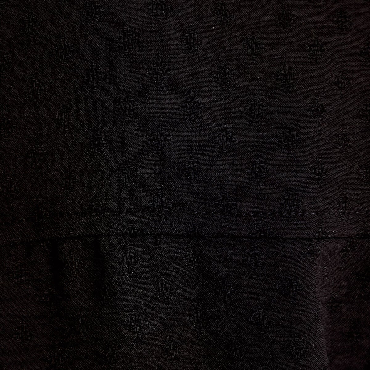 Blouse droite manches longues noir femme