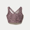 Brassi&egrave;re de sport fines bretelles violet femme