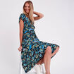 Robe longue &eacute;vas&eacute;e noir femme