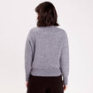 Pull manches longues gris fonc&eacute; femme