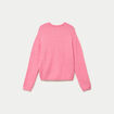 Gilet manches longues rose vif femme