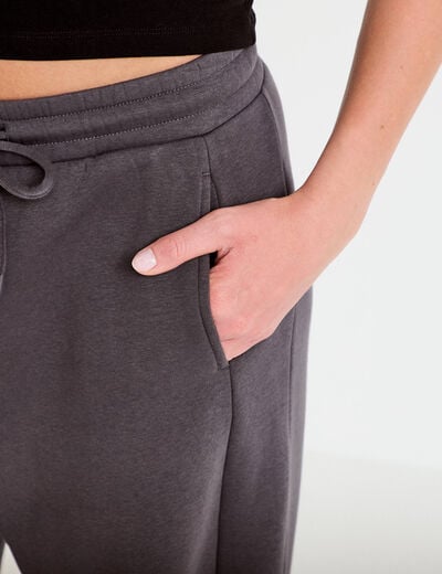 Jegging taille basse gris fonc&eacute; femme