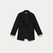 Blazer ajust&eacute; manches longues noir femme