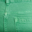 Pantalon bootcut 3/4 taille haute vert femme