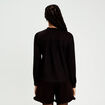 Blouse maille relief&eacute;e noir femme