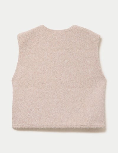 Gilet sans manches sable femme