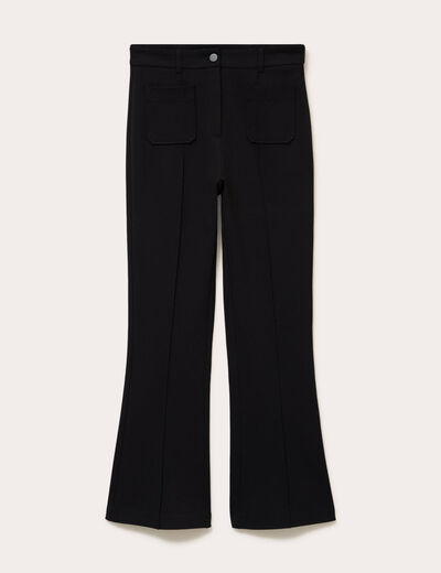 Pantalon bootcut taille standard noir femme