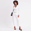 Veste blazer ecru femme