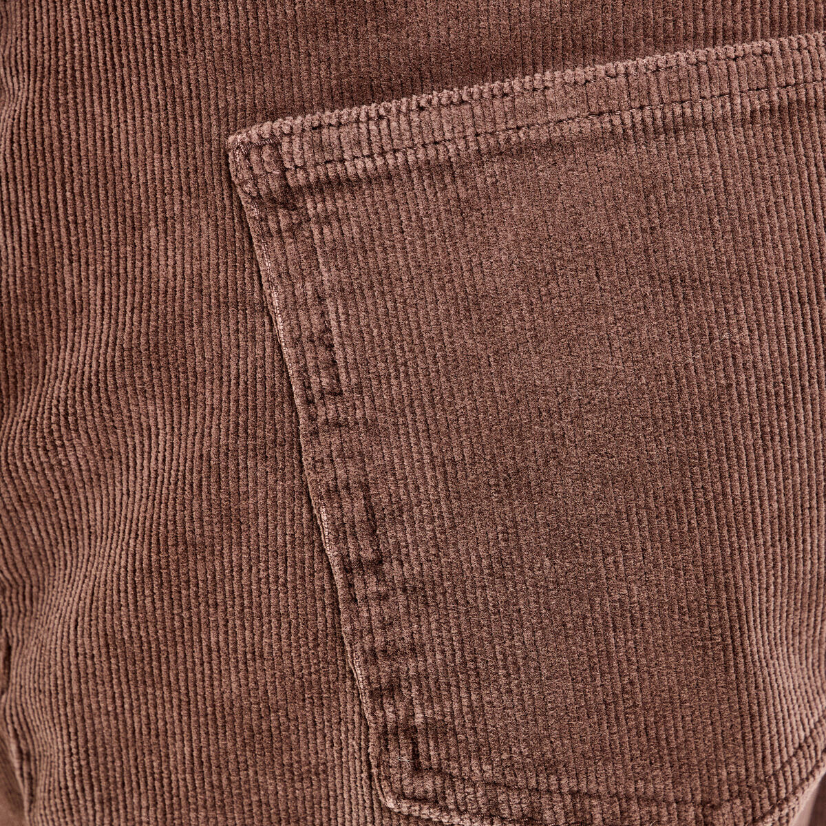 Pantalon droit en velours jaune femme